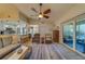 Spacious living room with sliding doors leading to patio at 2035 Nash Dr, Clearwater, FL 33763