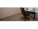 Home office features a desk and chair, ideal for remote work or study at 22547 Storybook Cabin Way, Land O Lakes, FL 34637