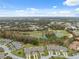 Aerial view of community near golf course and pond at 3309 Lori Ln, New Port Richey, FL 34655