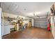 Spacious garage with ample storage shelving and room for two cars at 3309 Lori Ln, New Port Richey, FL 34655