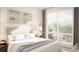 Bright bedroom with large window and plush bedding at 600 3Rd S Ave # 405, St Petersburg, FL 33701