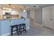 Kitchen with breakfast bar and light blue cabinets at 6372 Palma Del Mar S Blvd # 705, St Petersburg, FL 33715