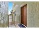 Condo entry with door and view of waterfront at 18610 Gulf Blvd # 108, Indian Shores, FL 33785