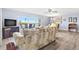 Comfortable living space with water views and sliding glass doors at 18610 Gulf Blvd # 108, Indian Shores, FL 33785