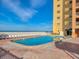 Relaxing community pool with beach access at 18610 Gulf Blvd # 108, Indian Shores, FL 33785