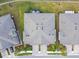 Top-down view of a home's roof and surrounding landscaping at 19315 Hawk Valley Dr, Tampa, FL 33647