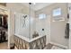 Spa-like bathroom with large walk-in shower and closet at 19315 Hawk Valley Dr, Tampa, FL 33647