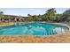 Expansive community pool with surrounding patio and clubhouse at 19315 Hawk Valley Dr, Tampa, FL 33647