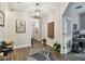 Spacious entryway with hardwood floors and decorative accents at 19315 Hawk Valley Dr, Tampa, FL 33647
