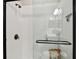 Spacious shower with white subway tile and glass enclosure at 19315 Hawk Valley Dr, Tampa, FL 33647