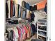 Large walk-in closet with ample shelving and hanging space at 19315 Hawk Valley Dr, Tampa, FL 33647