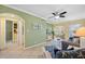 Living room offers ample seating and access to the bedroom and bathroom at 19417 Gulf Blvd # C-211, Indian Shores, FL 33785