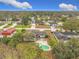 Aerial view of the house and neighborhood at 2110 Clifton Dr, Valrico, FL 33594