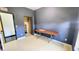 Bedroom with wood desk and gray walls at 2115 Salem N Ave, St Petersburg, FL 33714