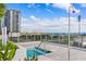 Rooftop hot tub with city and water views at 301 1St S St # 803, St Petersburg, FL 33701
