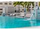 Resort-style pool with built-in seating and water features at 301 1St S St # 803, St Petersburg, FL 33701
