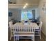 Spacious dining area with a white table and chairs, offering plenty of room at 4220 Players Pl # 2221, Sarasota, FL 34238
