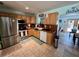 Modern kitchen with stainless steel appliances and ample counter space at 700 16Th Nw St, Largo, FL 33770