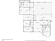 One-story house floor plan, showing bedrooms, bathrooms, kitchen, living room and screened patio at 1730 Audrey Dr, Clearwater, FL 33759