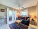 Comfortable bedroom with sliding door access to a patio and a well-coordinated color scheme at 2281 Lake Arbor Blvd, Clearwater, FL 33763