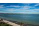 Beautiful aerial view of waterfront property and sandy beach at 6145 Sun Blvd # 607, St Petersburg, FL 33715