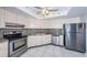 Kitchen with stainless steel appliances and light cabinets at 6145 Sun Blvd # 607, St Petersburg, FL 33715