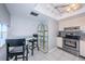 Kitchen with breakfast nook and water view at 6145 Sun Blvd # 607, St Petersburg, FL 33715