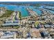 Wide aerial showcasing neighborhood near waterway at 822 Gulf Blvd # 4-6, Indian Rocks Beach, FL 33785