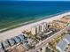Aerial view of beachfront property, highlighting its oceanfront location at 822 Gulf Blvd # 4-6, Indian Rocks Beach, FL 33785