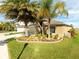 House exterior, lush landscaping, and palm trees at 11607 Branch Cay Cir, Riverview, FL 33569