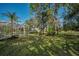 Spacious backyard with lush lawn and mature trees at 16317 Colwood Dr, Odessa, FL 33556