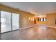 Living room with sliding glass doors leading to an outdoor patio at 1901 N Highland Ave, Clearwater, FL 33755