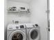 Practical laundry room with modern Samsung washer and dryer, maximizing convenience and efficiency at 3203 Audubon Ct, Tarpon Springs, FL 34688