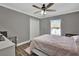 Bedroom with a double bed and ceiling fan at 5156 Mentmore Ave, Spring Hill, FL 34606