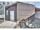 Storage shed in the backyard at 5156 Mentmore Ave, Spring Hill, FL 34606