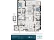 Detailed floor plan of a luxury residence featuring a spacious layout with a terrace and two bedrooms at 5701 Bowen Daniel Dr. # 402, Tampa, FL 33616