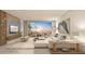 Spacious living room with comfortable seating and panoramic views at 5701 Bowen Daniel Dr. # 402, Tampa, FL 33616