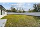 Large backyard with a new fence and plenty of space at 26728 Hickory Loop, Lutz, FL 33559