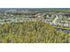 An aerial view of a neighborhood with lush surrounding trees and well-maintained homes with manicured lawns at 4735 Rolling Green Dr, Wesley Chapel, FL 33543