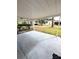 Covered patio with concrete flooring and backyard view at 8040 Pasadena Dr, Port Richey, FL 34668