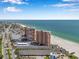 Aerial view of the property and its beach location at 17960 Gulf Blvd # 123, Redington Shores, FL 33708