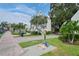 Quaint downtown area with mosaic dolphin statue at 319 Portree Dr, Dunedin, FL 34698