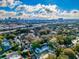 Aerial shot showing the neighborhood, the city skyline, and convenient highway access at 415 21St N St, St Petersburg, FL 33713
