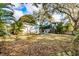 Spacious backyard with patio furniture, surrounded by lush greenery and mature trees at 415 21St N St, St Petersburg, FL 33713