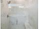 Spacious shower with marble tile and glass enclosure at 11312 Gallatin Trl, Parrish, FL 34219