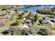 Property view overlooking lake at 19505 Coachlight Way, Lutz, FL 33549