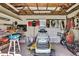 Well-equipped workshop with ample storage and tools at 19505 Coachlight Way, Lutz, FL 33549
