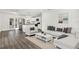 Bright living room featuring a sectional sofa and stylish coffee table at 4916 Carlyle Rd, Tampa, FL 33615