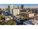 Aerial view of community surrounded by a mix of residential and commercial buildings in a bustling city at 855 3Rd N Ave, St Petersburg, FL 33701