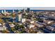 Scenic aerial view of the community near a lake and the cityscape, highlighting its urban location at 855 3Rd N Ave, St Petersburg, FL 33701